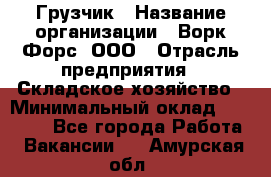 Грузчик › Название организации ­ Ворк Форс, ООО › Отрасль предприятия ­ Складское хозяйство › Минимальный оклад ­ 23 000 - Все города Работа » Вакансии   . Амурская обл.